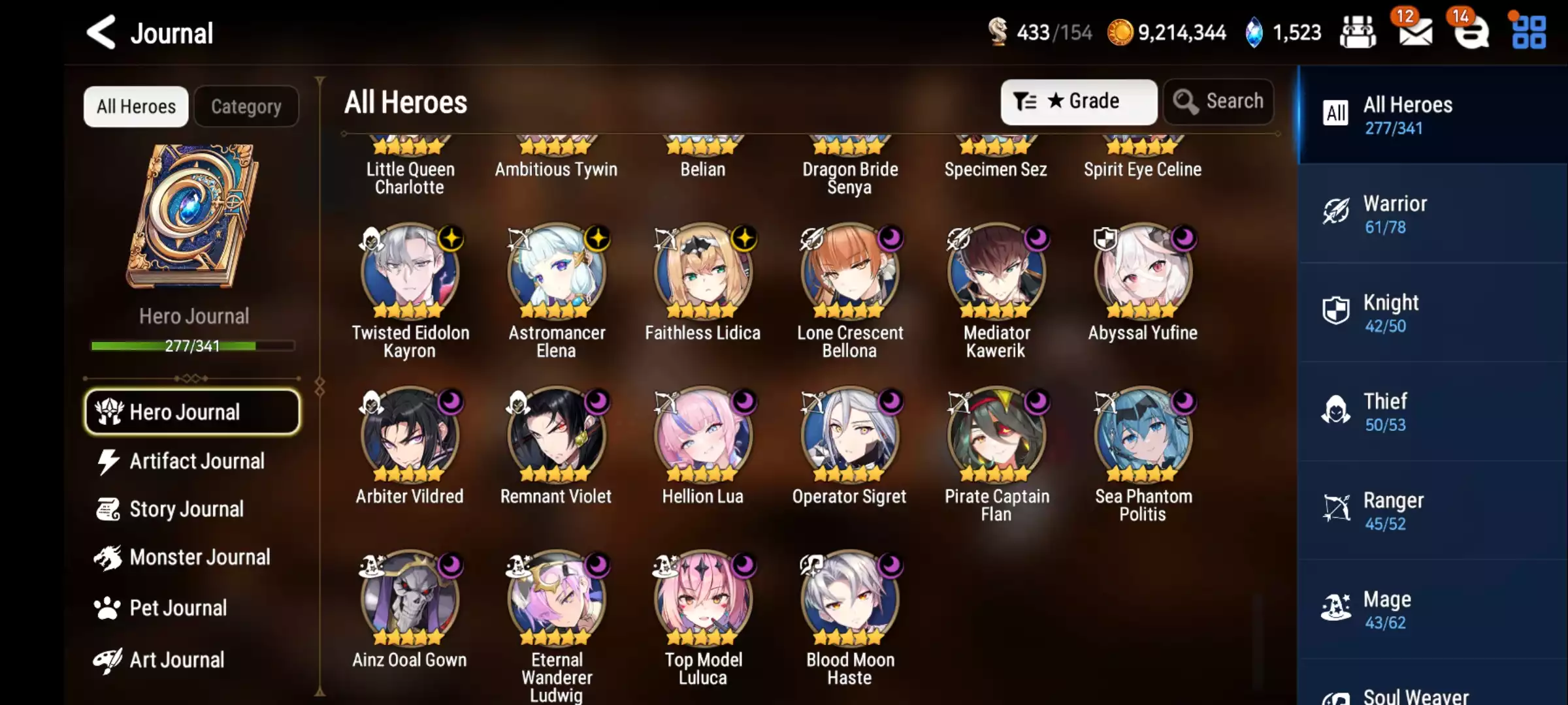 27ml hot meta senya politis atwin Collab limited gần full thiếu vài con trong hình Full overlord Full aespa Full slime Max spd 306 Auto all hunt trừ c13 95 con 6* Tài nguyên nhiều lá, charm đập đồ